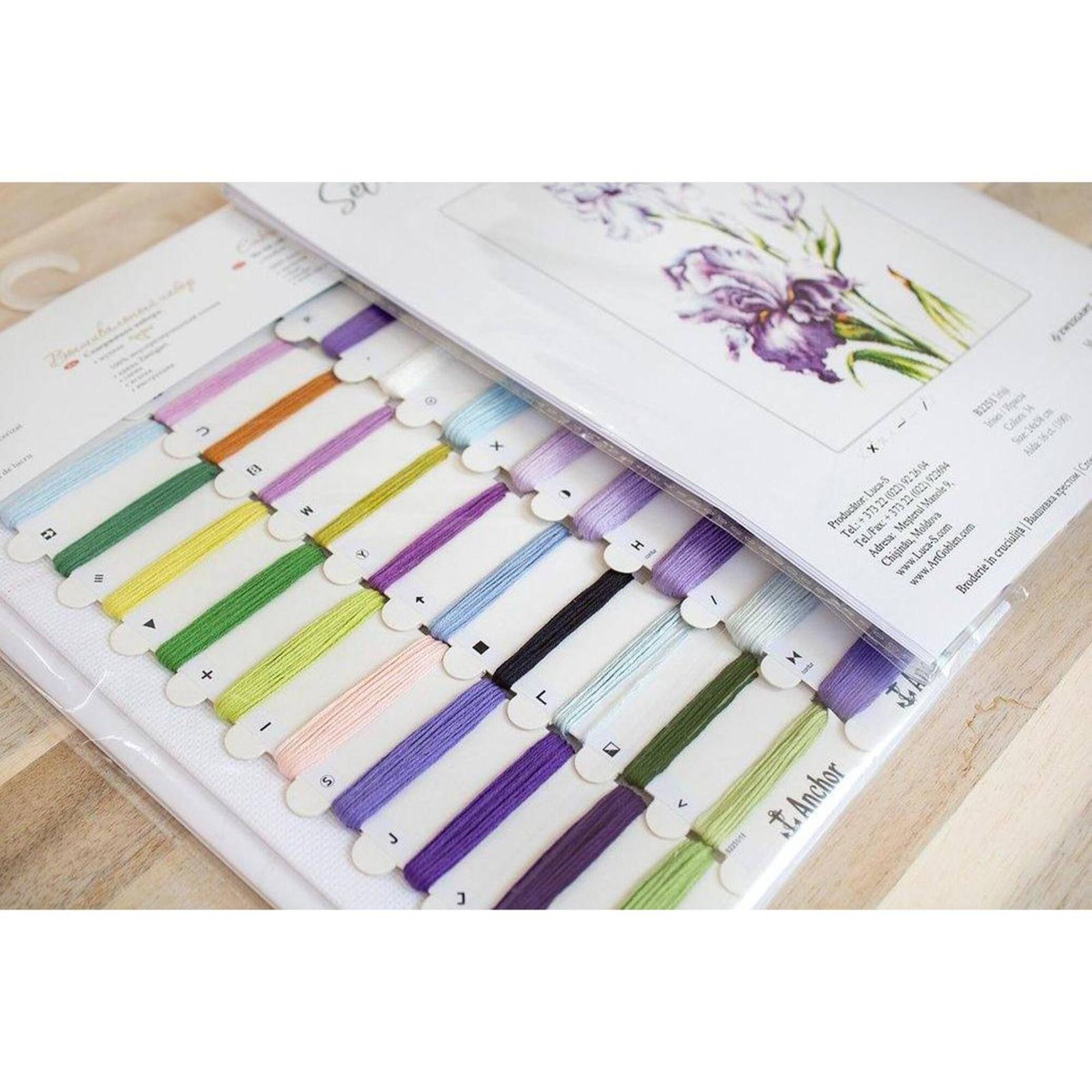 Luca-s Irises Counted Cross Stitch Kit
